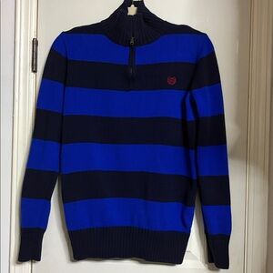 Chap's knit boys sweater royal blue & black
